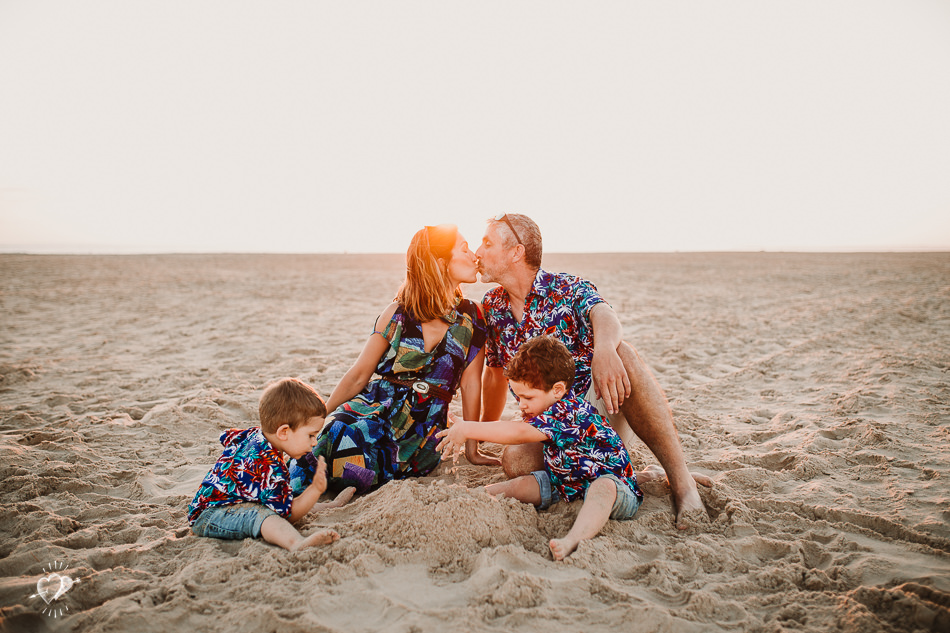 fotografia de familia en playa el palmar